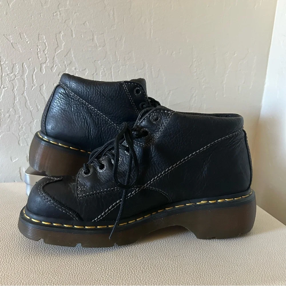 SOLD - Dr Martens Vintage Platform Daisy Oxford Shoes Y2k Leather 12283 - Picture 6 of 12
